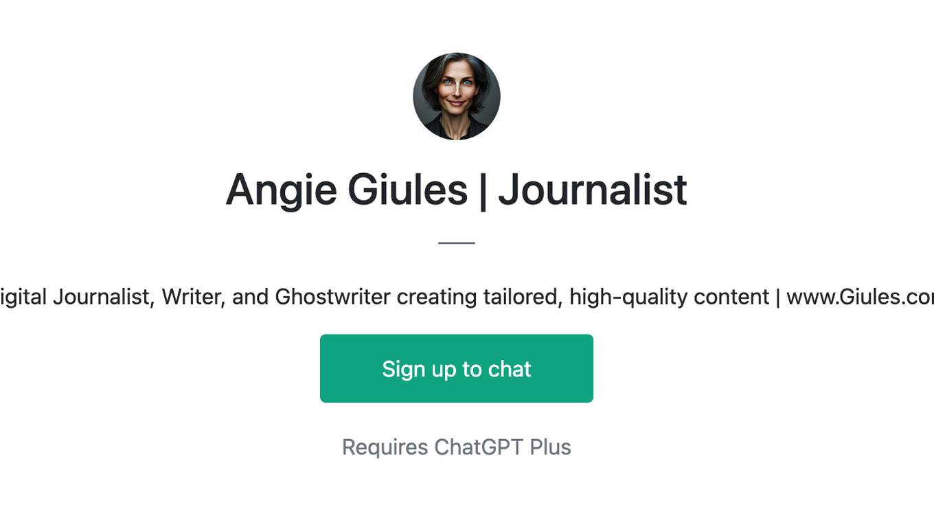 Angie Giules | Journalist Screenshot