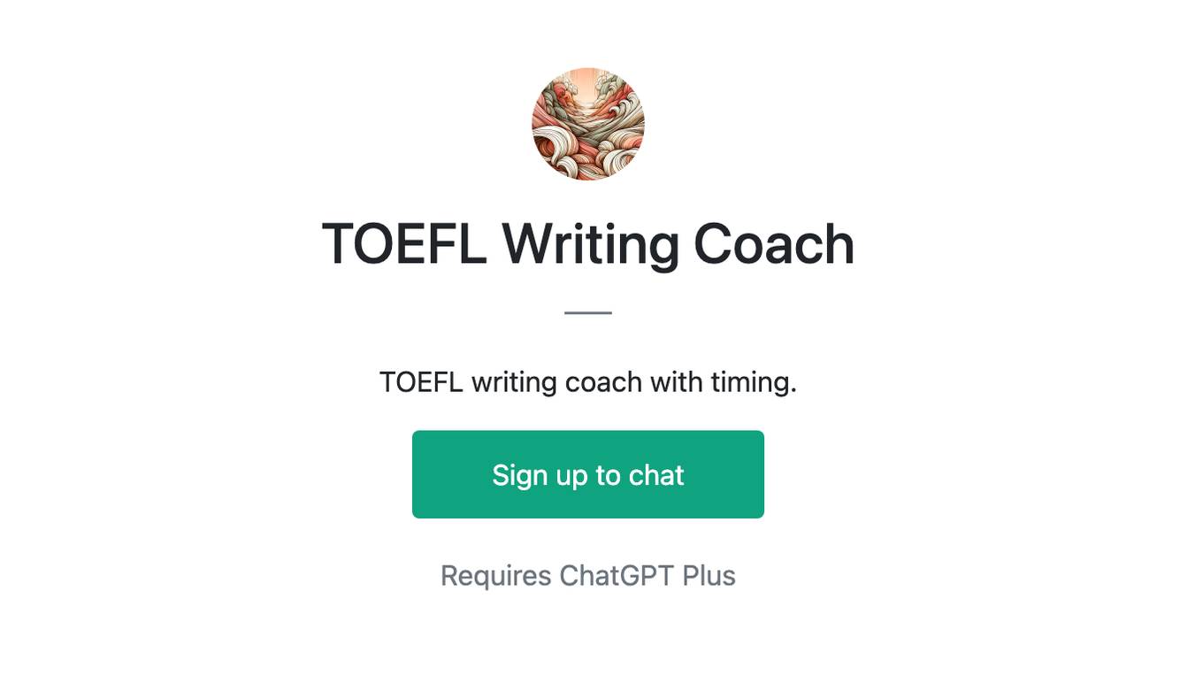 TOEFL Writing Coach Screenshot