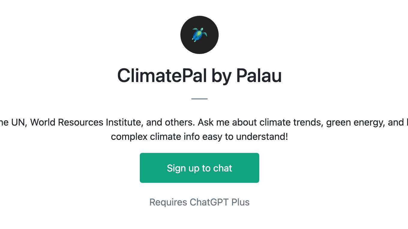 ClimatePal by Palau Screenshot