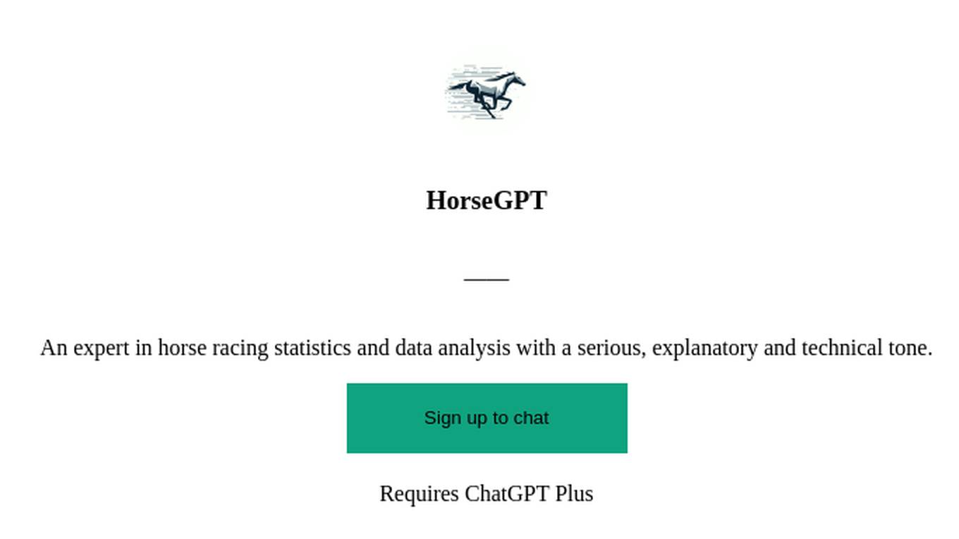 HorseGPT Screenshot