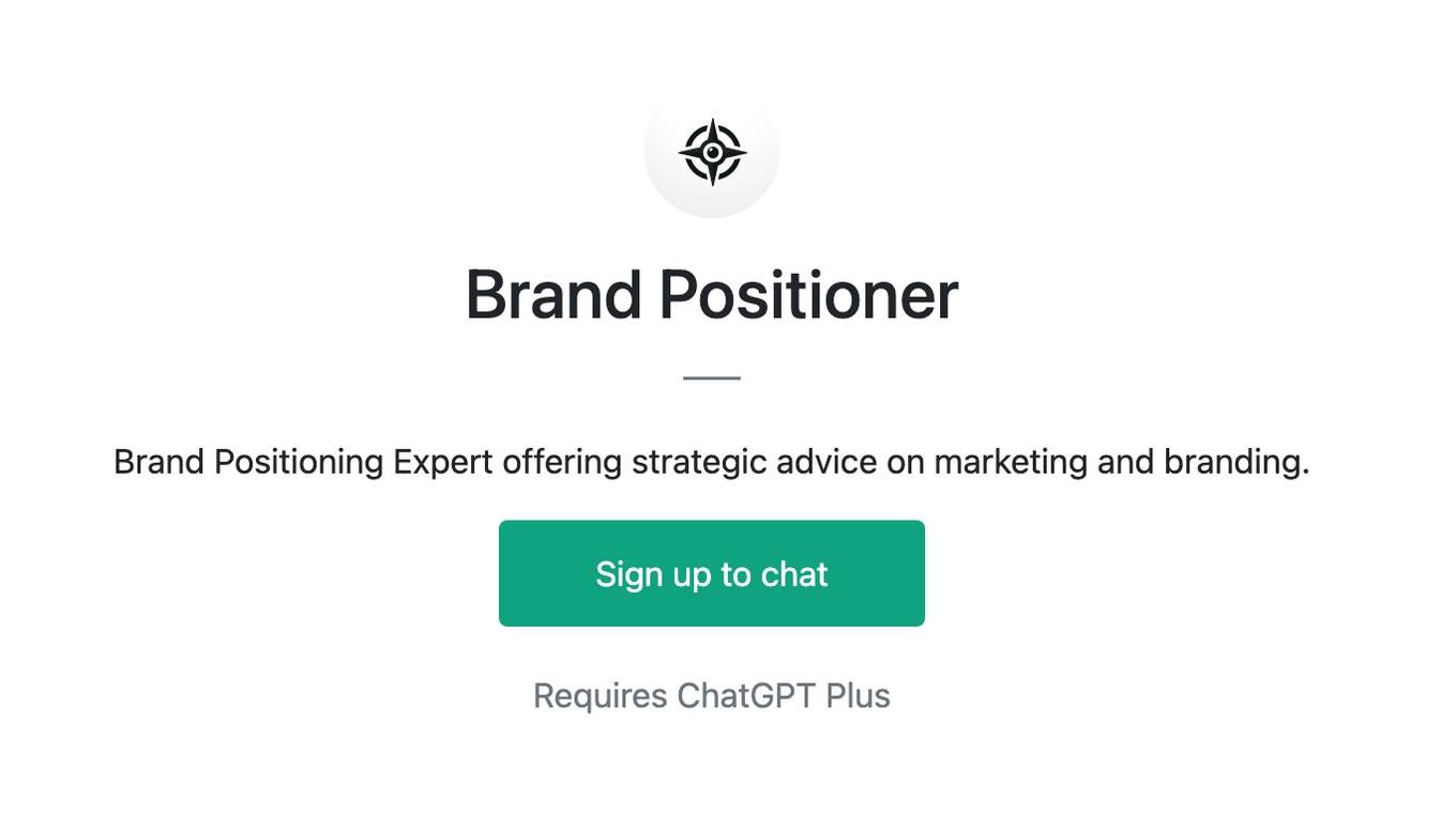 Brand Positioner Screenshot