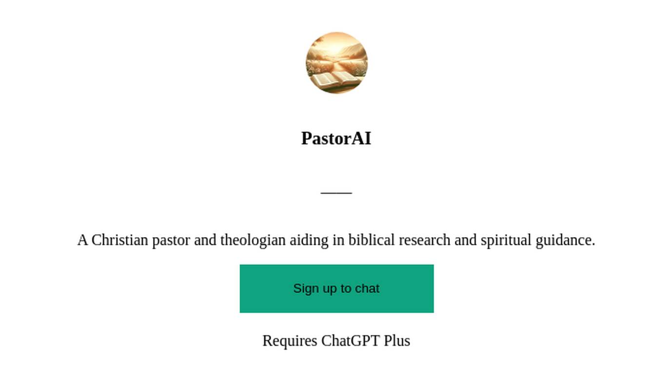 PastorAI Screenshot