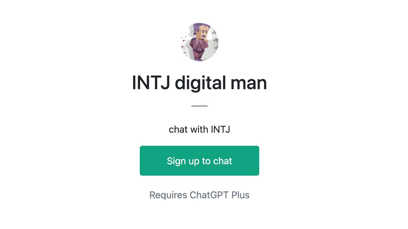 INTJ  digital man Screenshot