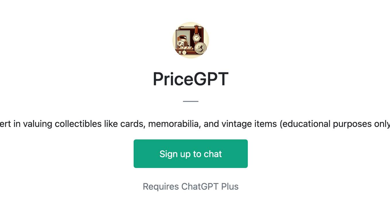 PriceGPT Screenshot