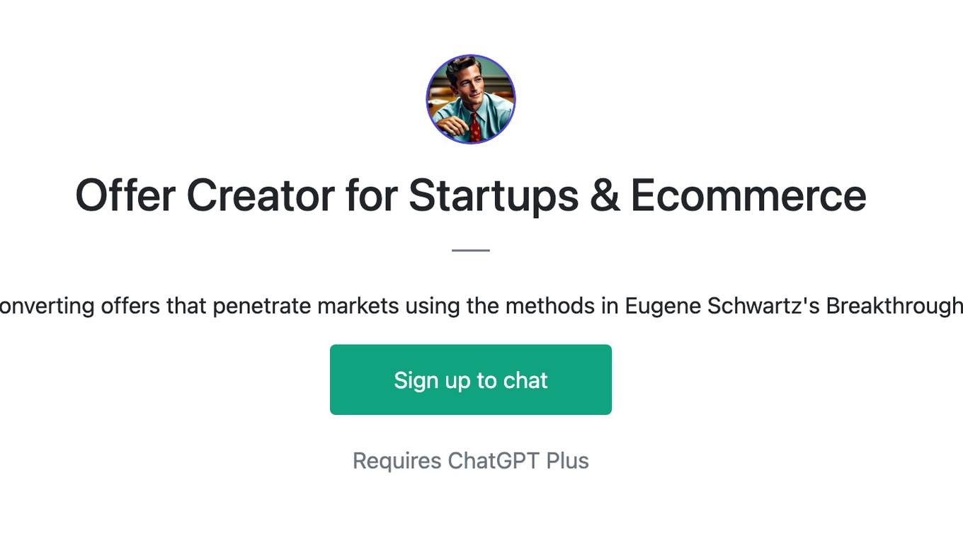 Offer Creator for Startups & Ecommerce Screenshot