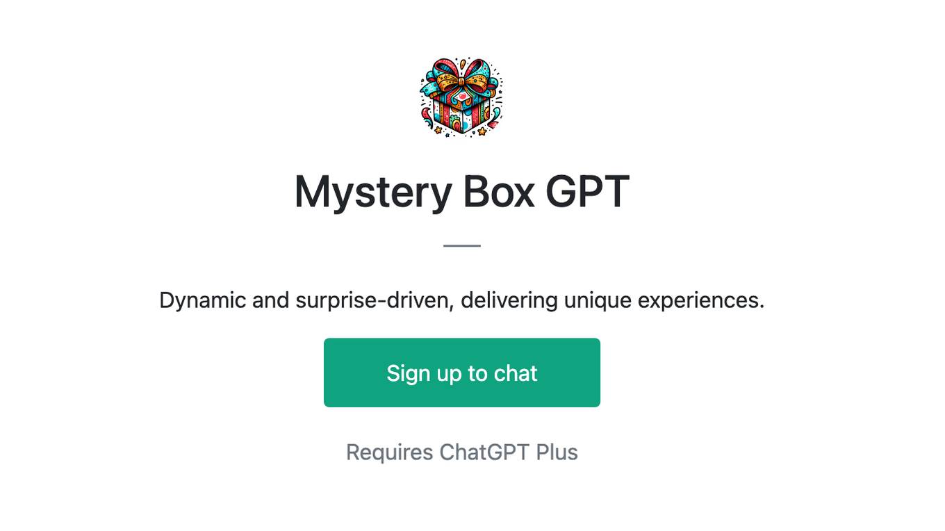 Mystery Box GPT Screenshot