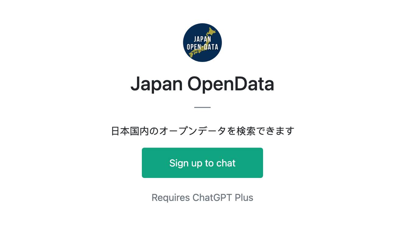 Japan OpenData Screenshot