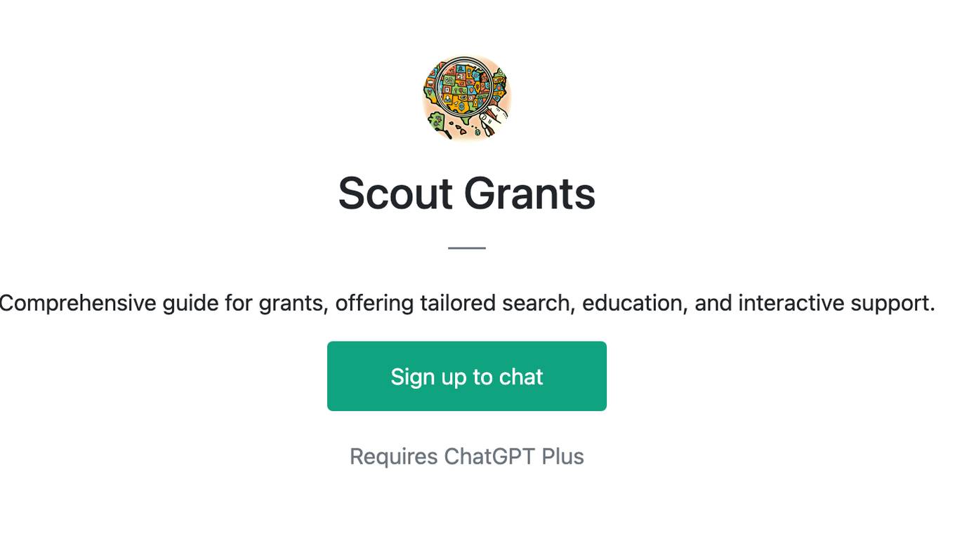 Scout Grants Screenshot