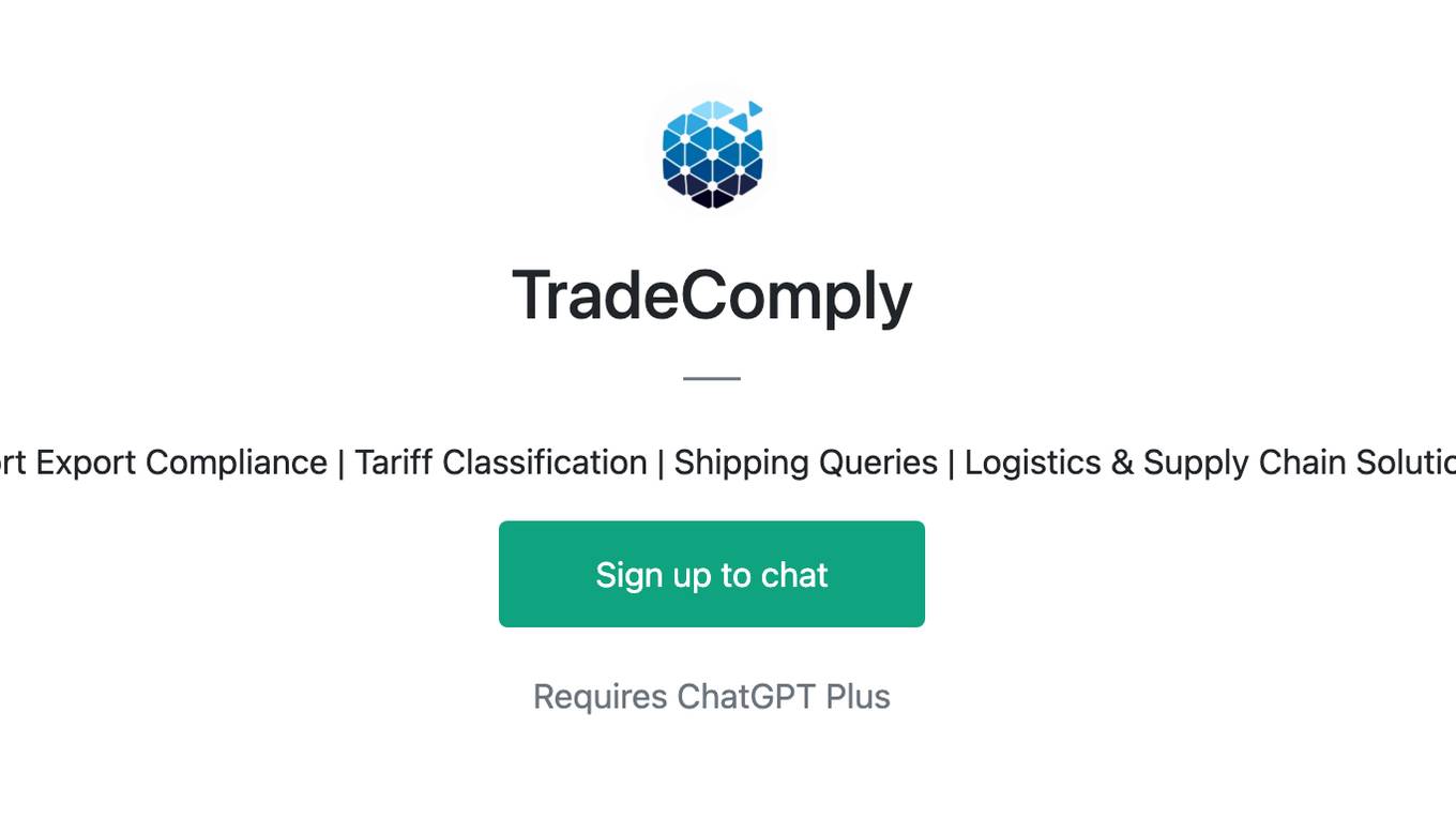 TradeComply Screenshot