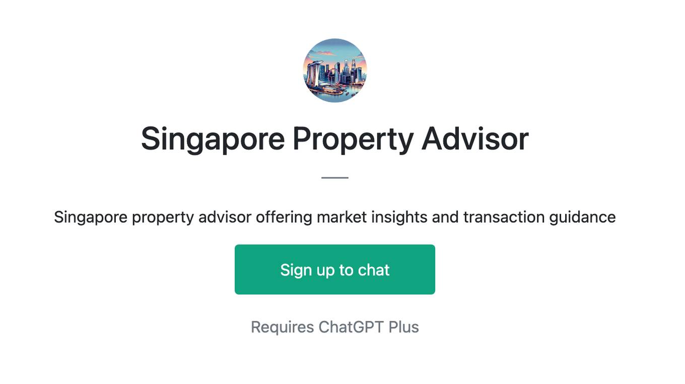 Singapore Property Advisor Screenshot