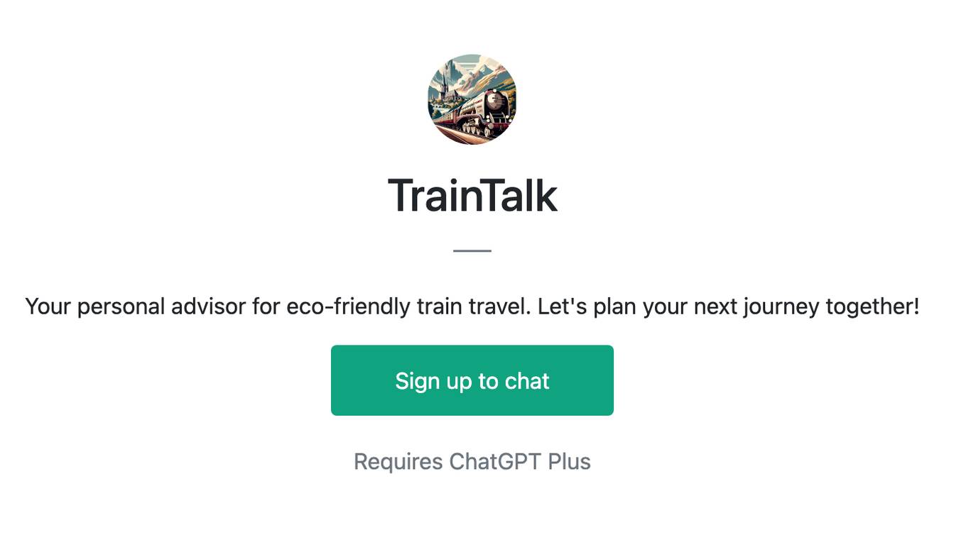 TrainTalk Screenshot