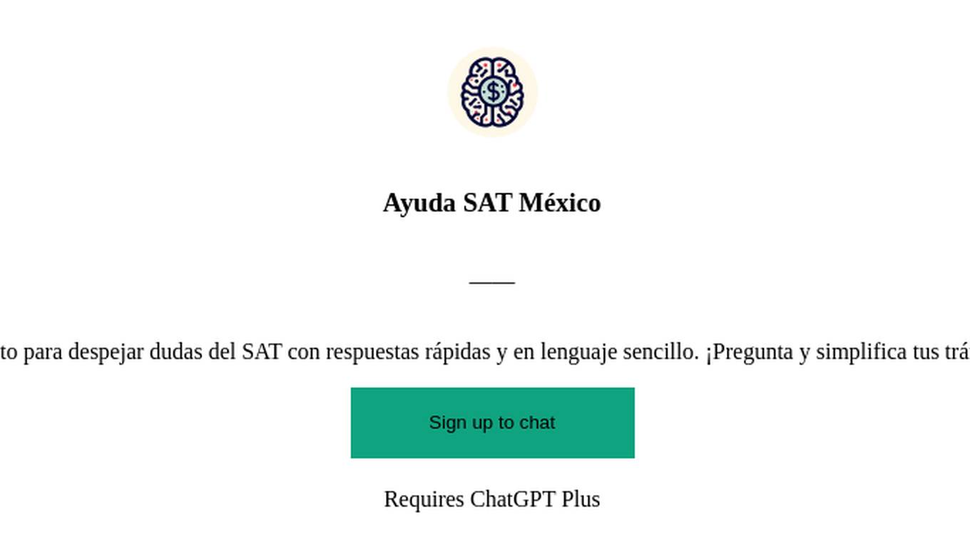 Ayuda SAT México Screenshot