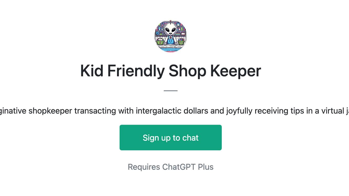 Kid Friendly Shop Keeper Screenshot