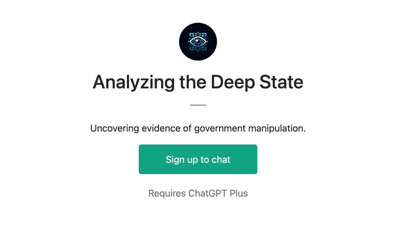 Analyzing the Deep State Screenshot