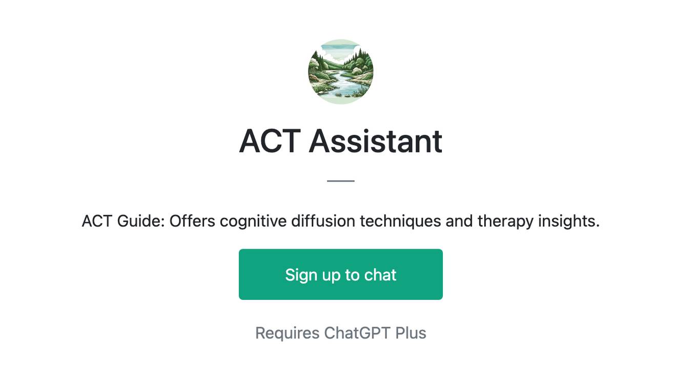 ACT Assistant Screenshot