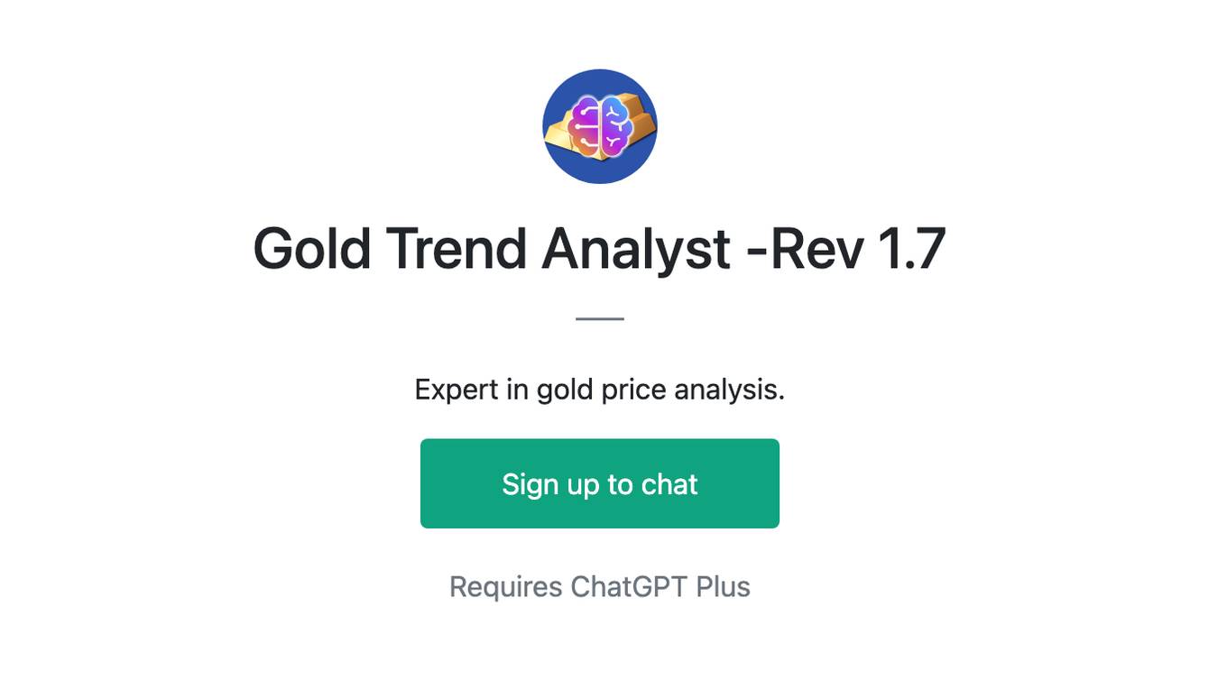 Gold Trend Analyst  -Rev 1.7 Screenshot