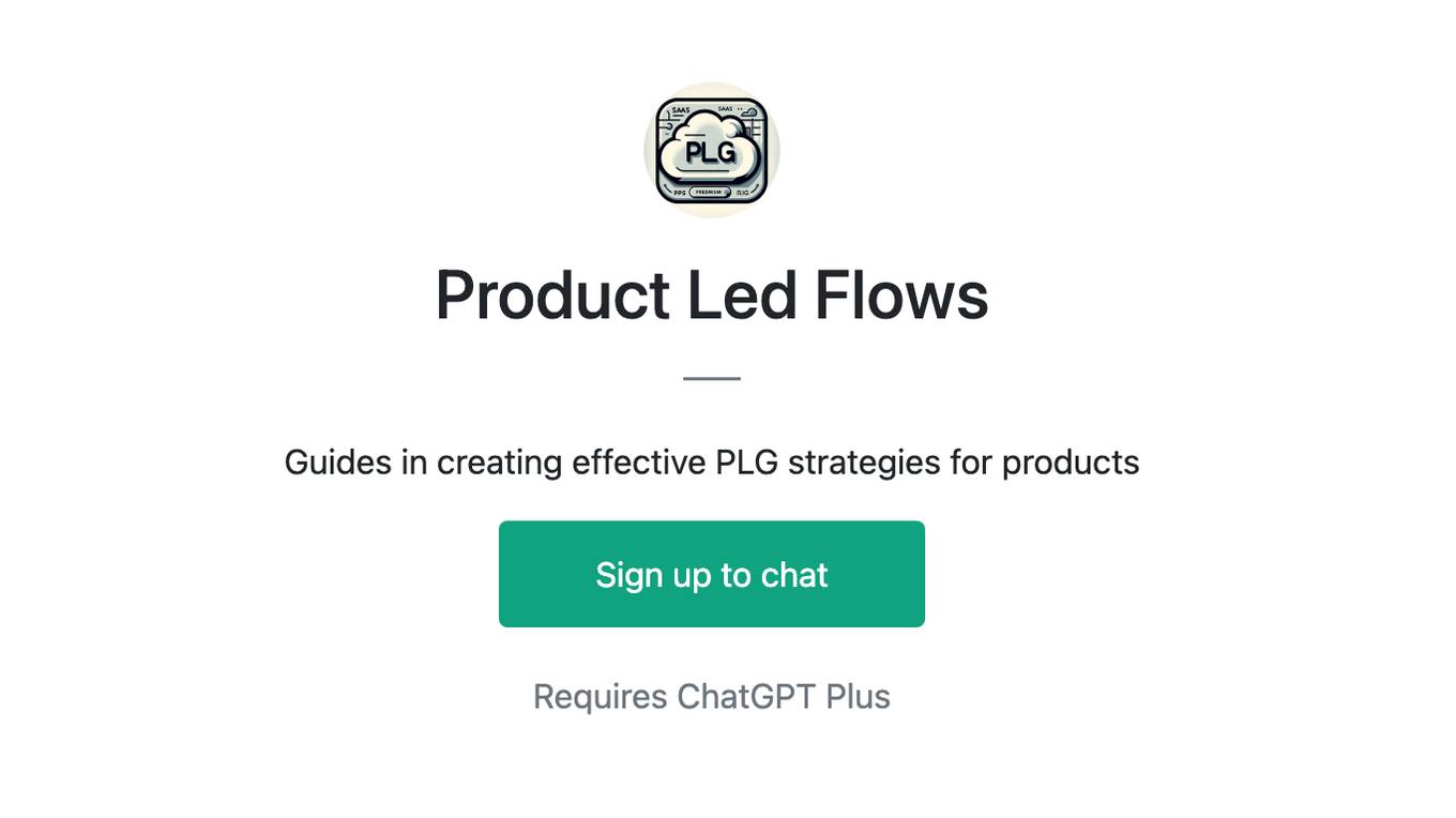 Product Led Flows Screenshot