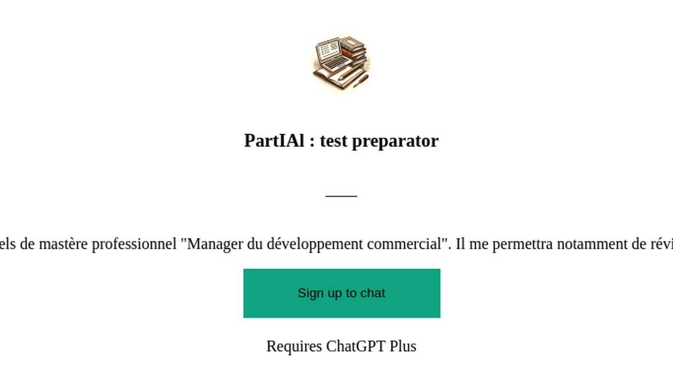 PartIAl : test preparator Screenshot