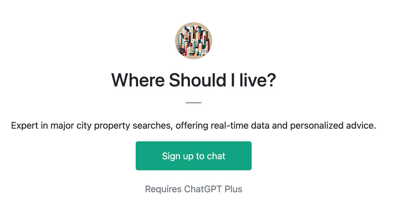 Where Should I live? Screenshot