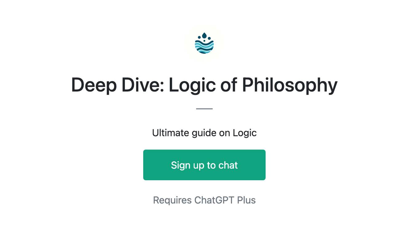 Deep Dive: Logic of Philosophy Screenshot