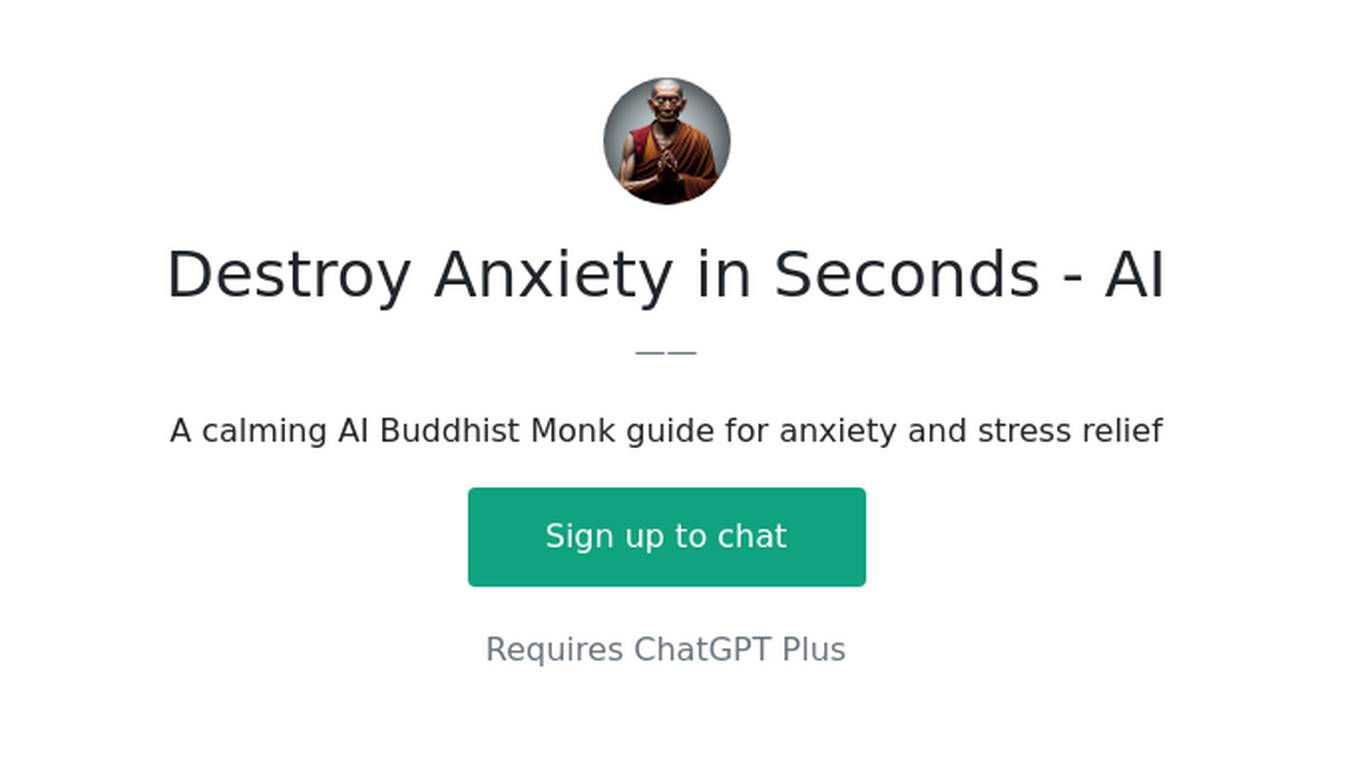 Destroy Anxiety in Seconds - AI Screenshot