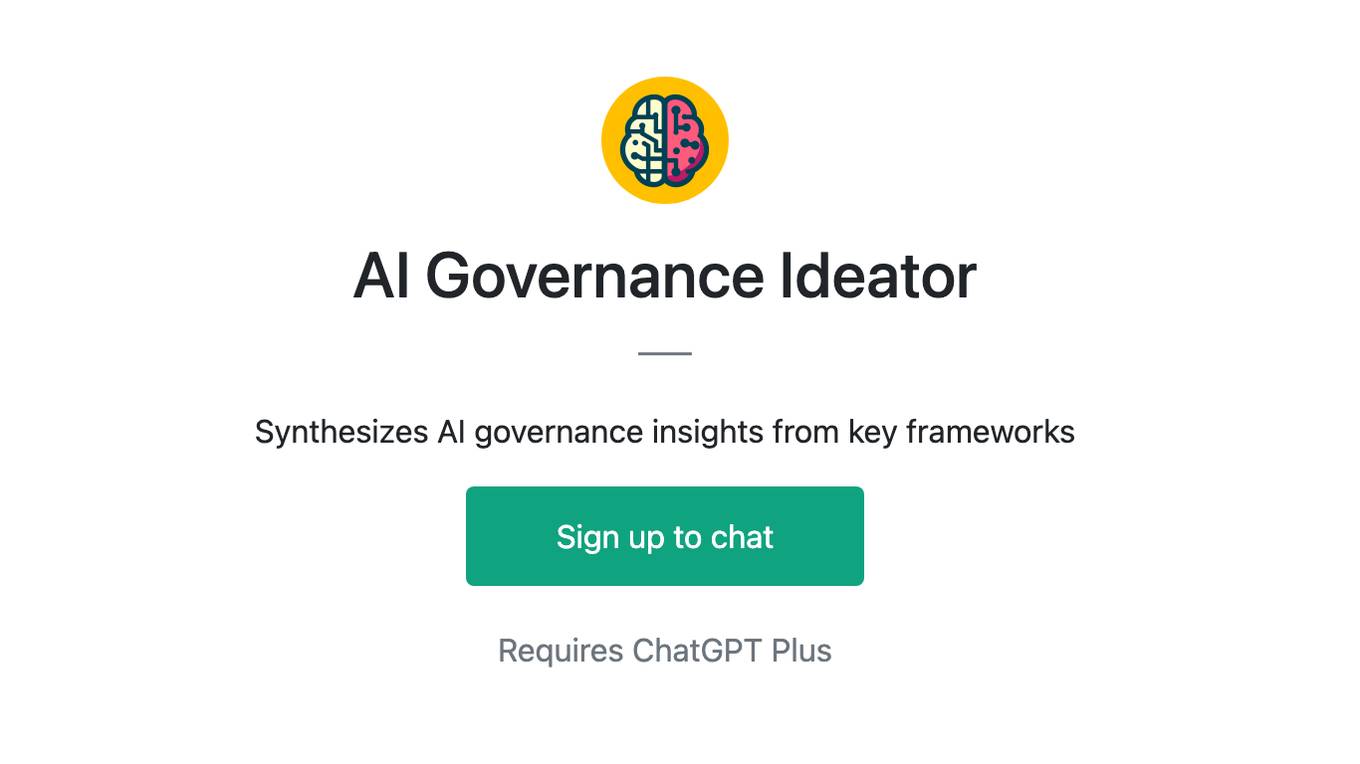 AI Governance Ideator Screenshot