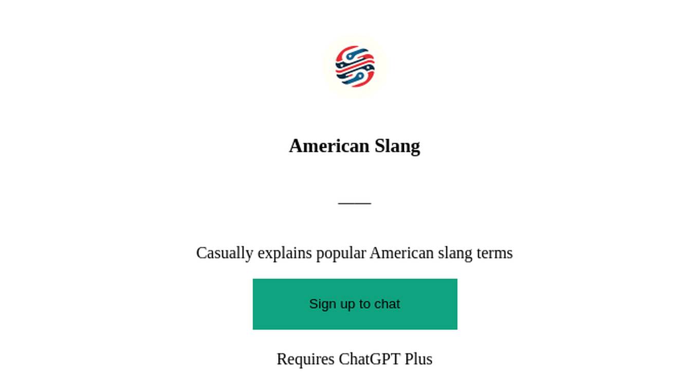 American Slang Screenshot