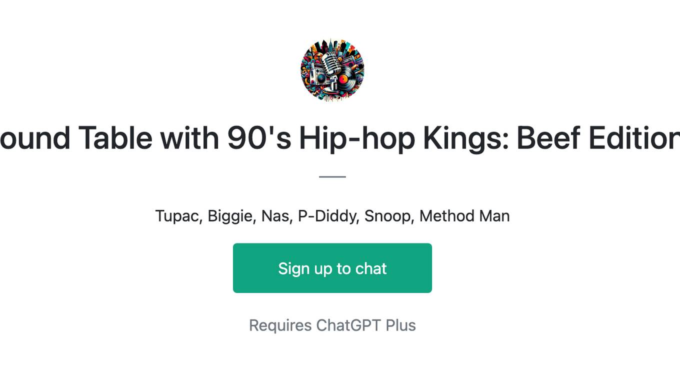 Round Table with 90's Hip-hop Kings: Beef Edition Screenshot