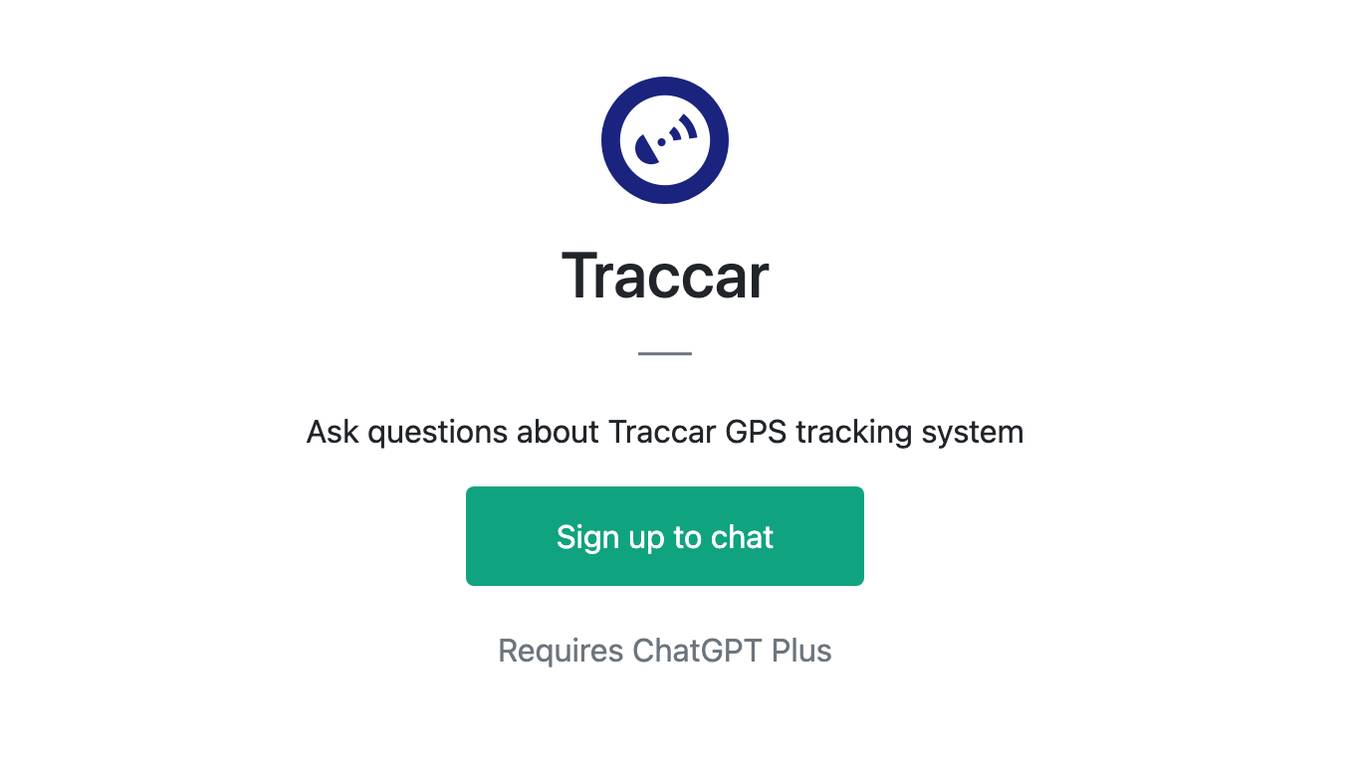 Traccar Screenshot