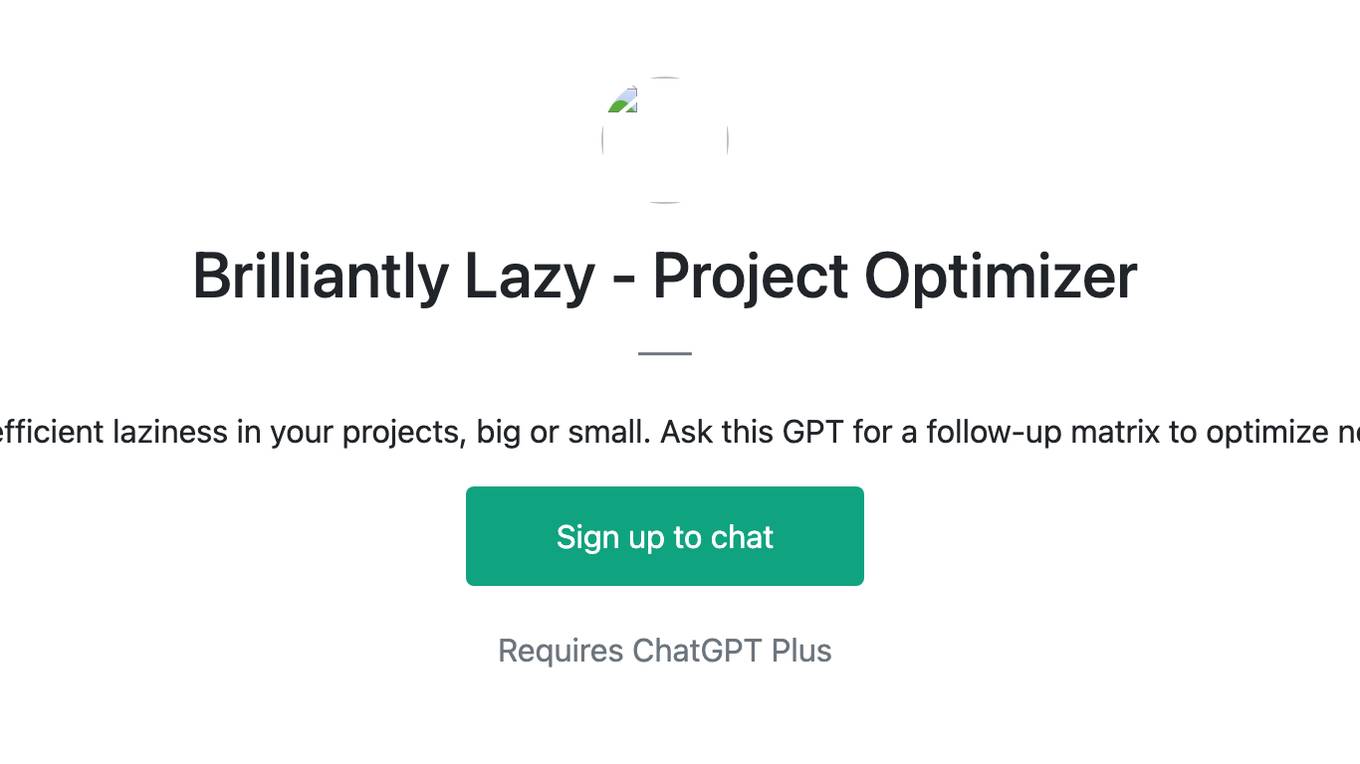 Brilliantly Lazy - Project Optimizer Screenshot