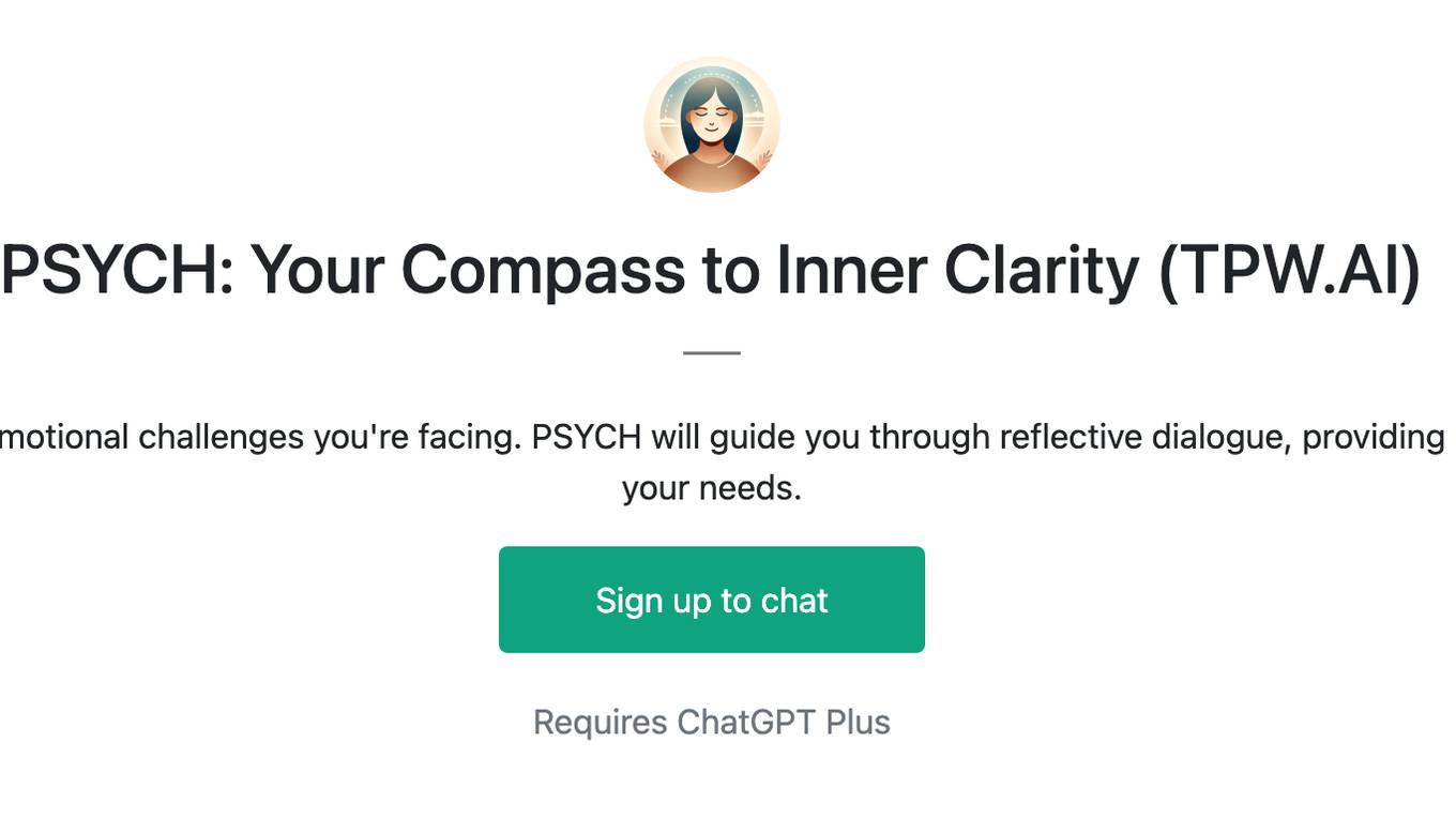 PSYCH: Your Compass to Inner Clarity (TPW.AI) Screenshot