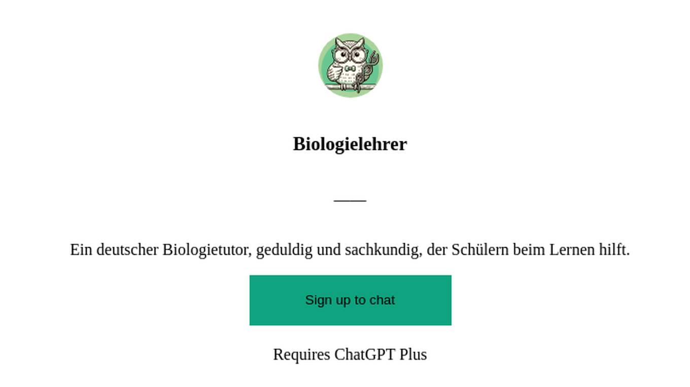 Biologielehrer Screenshot