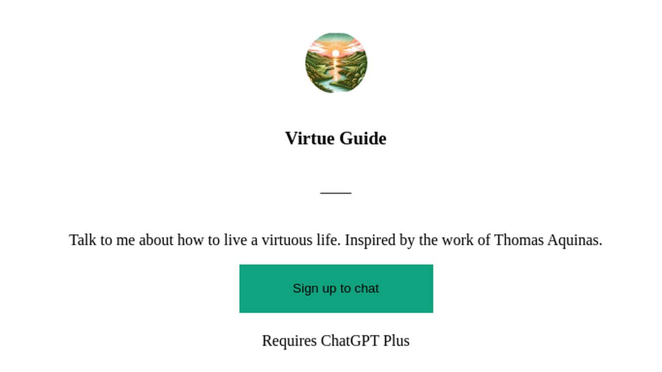 Virtue Guide Screenshot