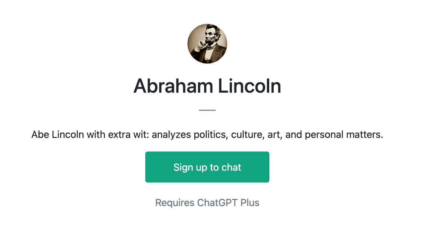 Abraham Lincoln Screenshot