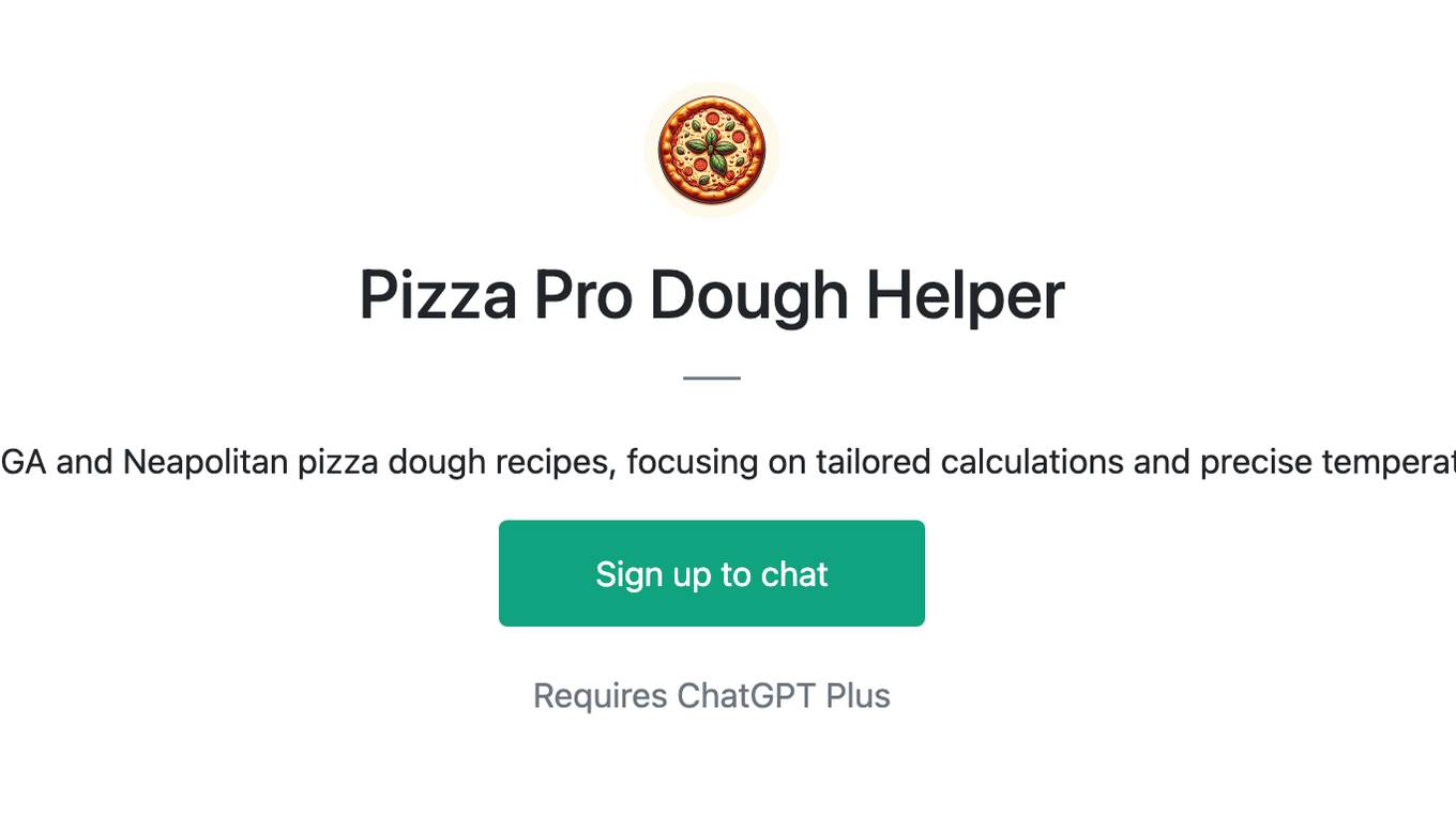 Pizza Pro Dough Helper Screenshot