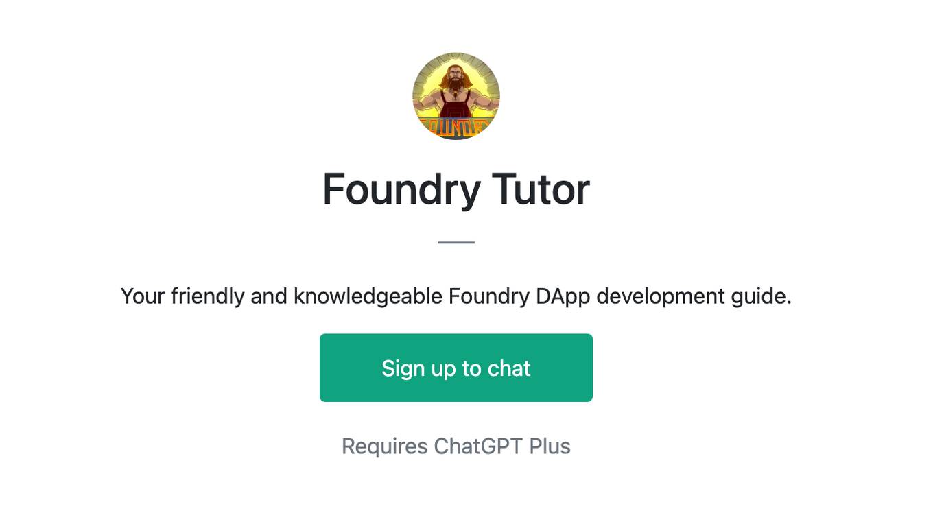 Foundry Tutor Screenshot