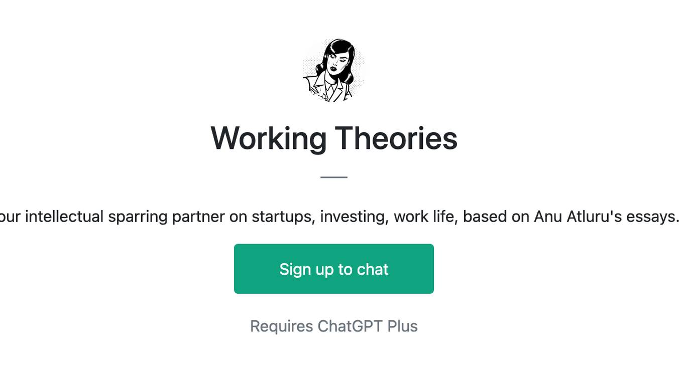 Working Theories Screenshot