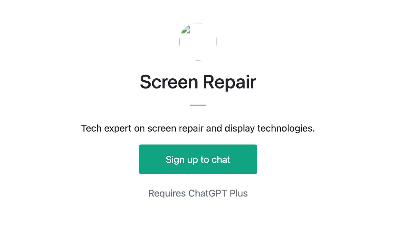 Screen Repair Screenshot