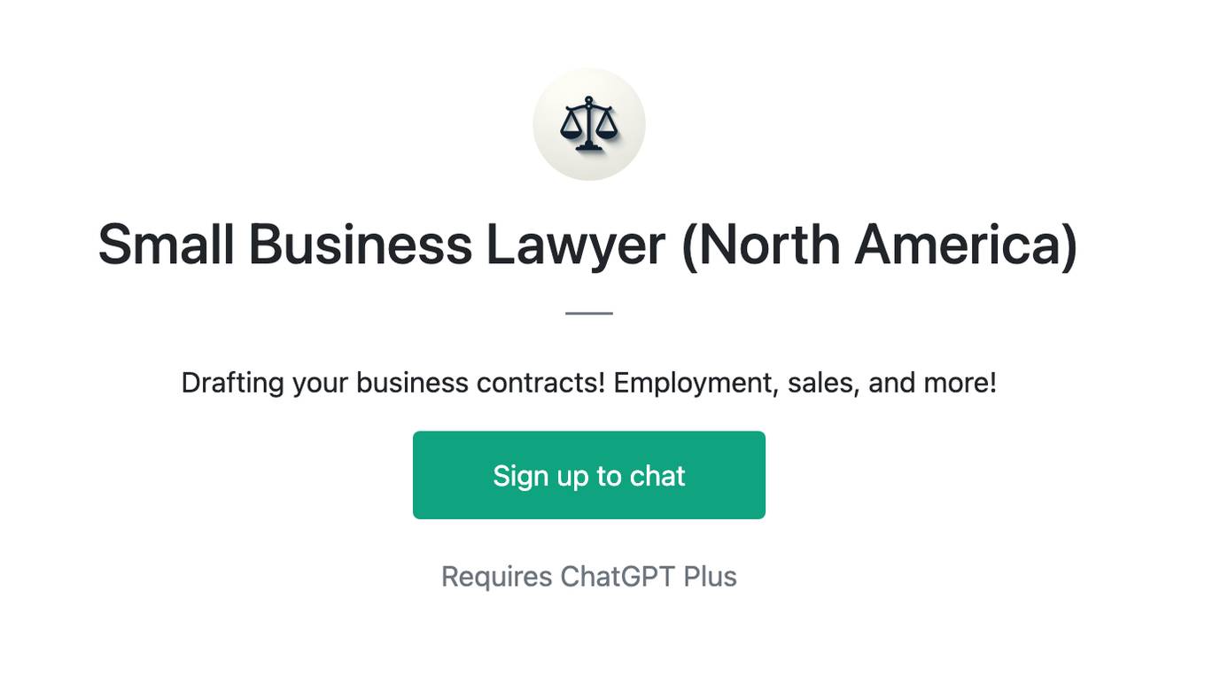 Small Business Lawyer (North America) Screenshot