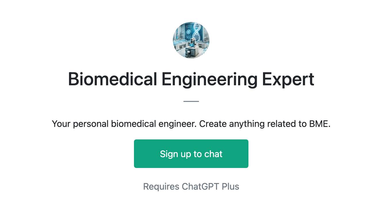 Biomedical Engineering Expert Screenshot