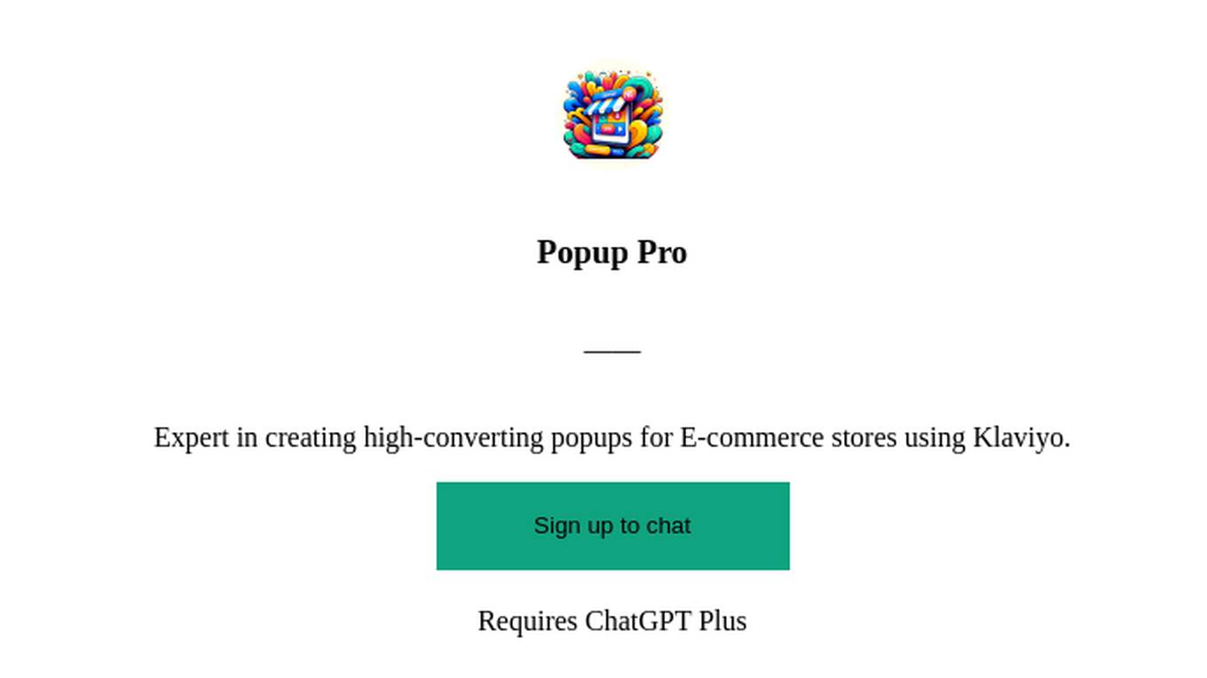 Popup Pro Screenshot