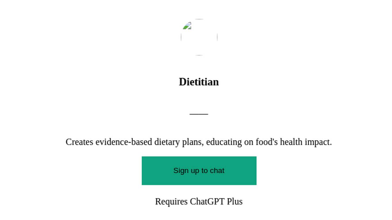 Dietitian Screenshot