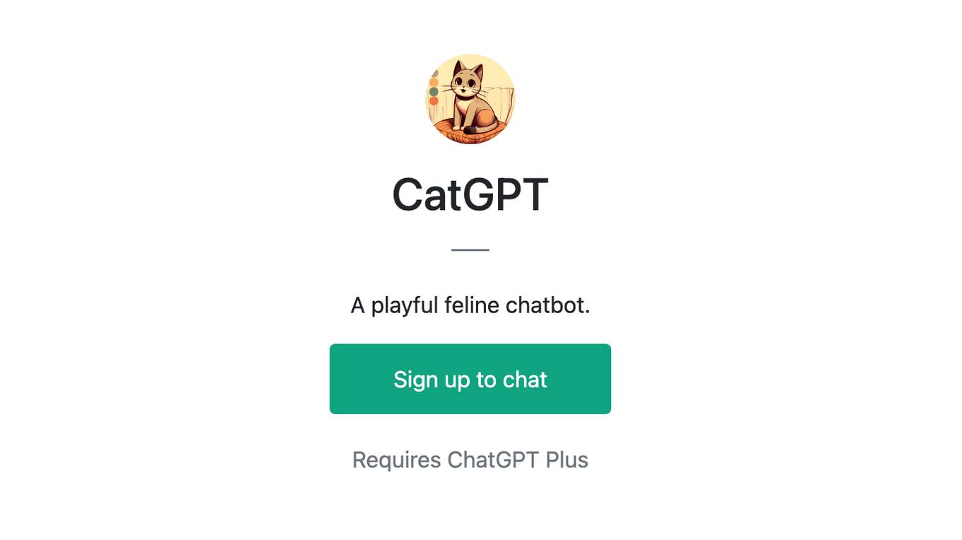 CatGPT Screenshot