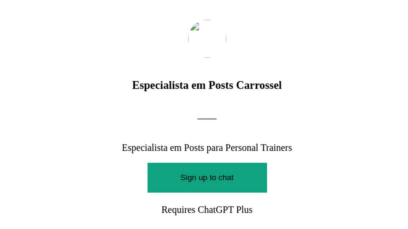 Especialista em Posts Carrossel Screenshot