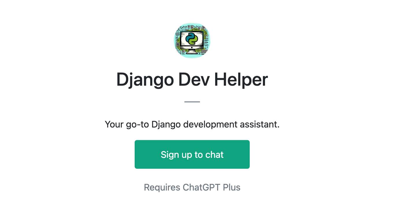 Django Dev Helper Screenshot