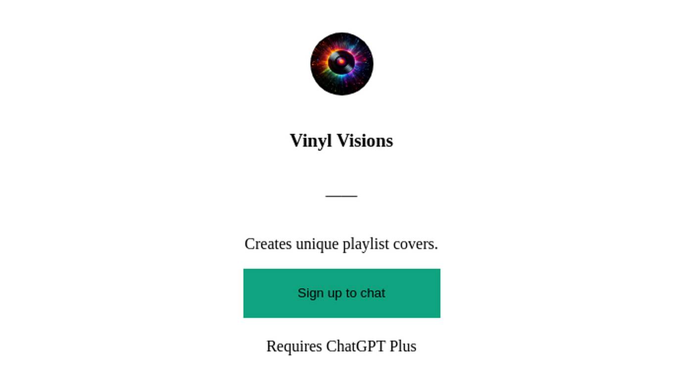 Vinyl Visions Screenshot