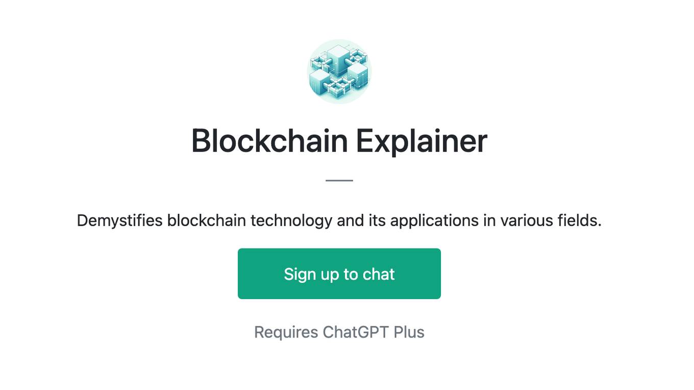 Blockchain Explainer Screenshot