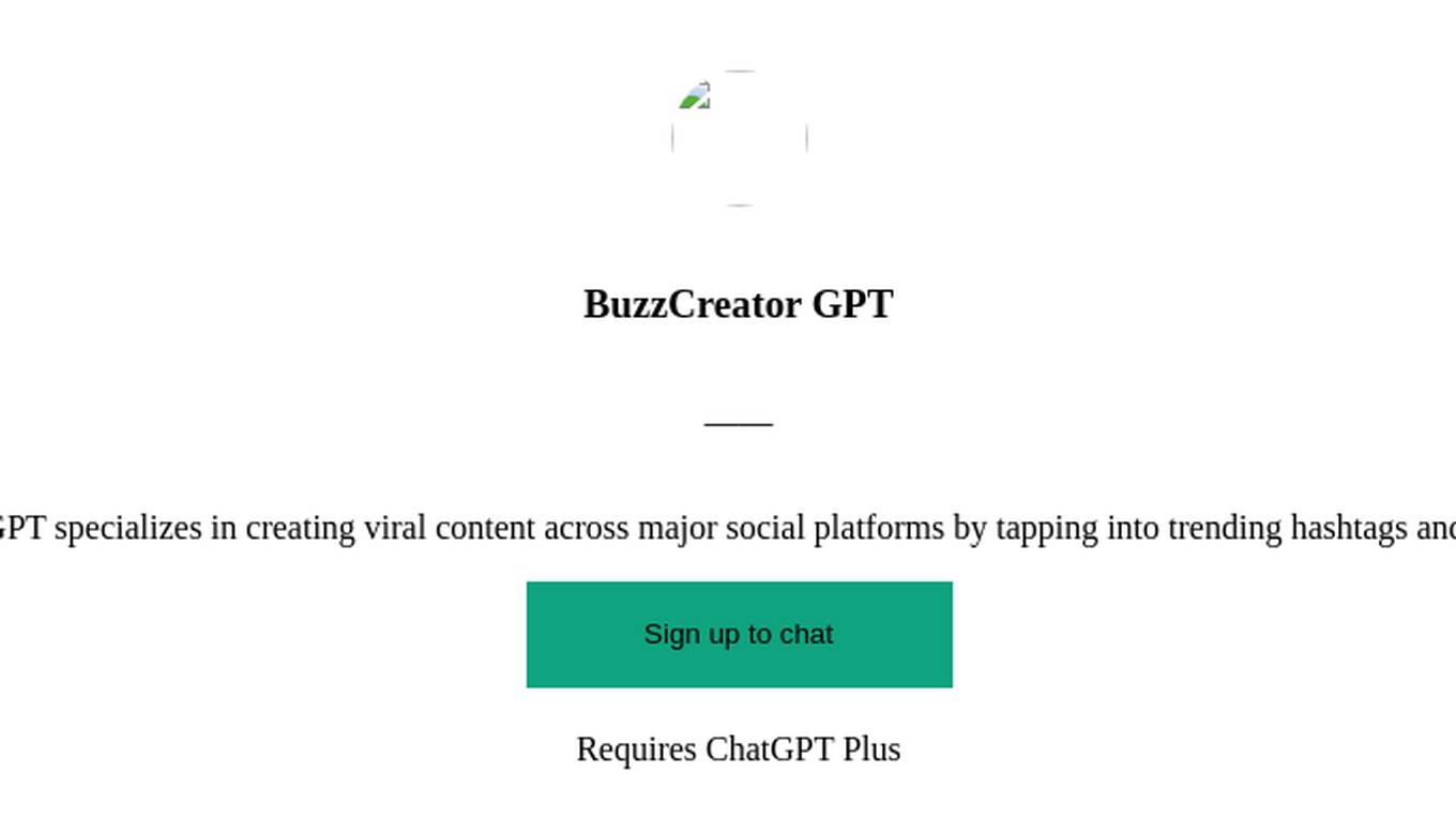 BuzzCreator GPT Screenshot