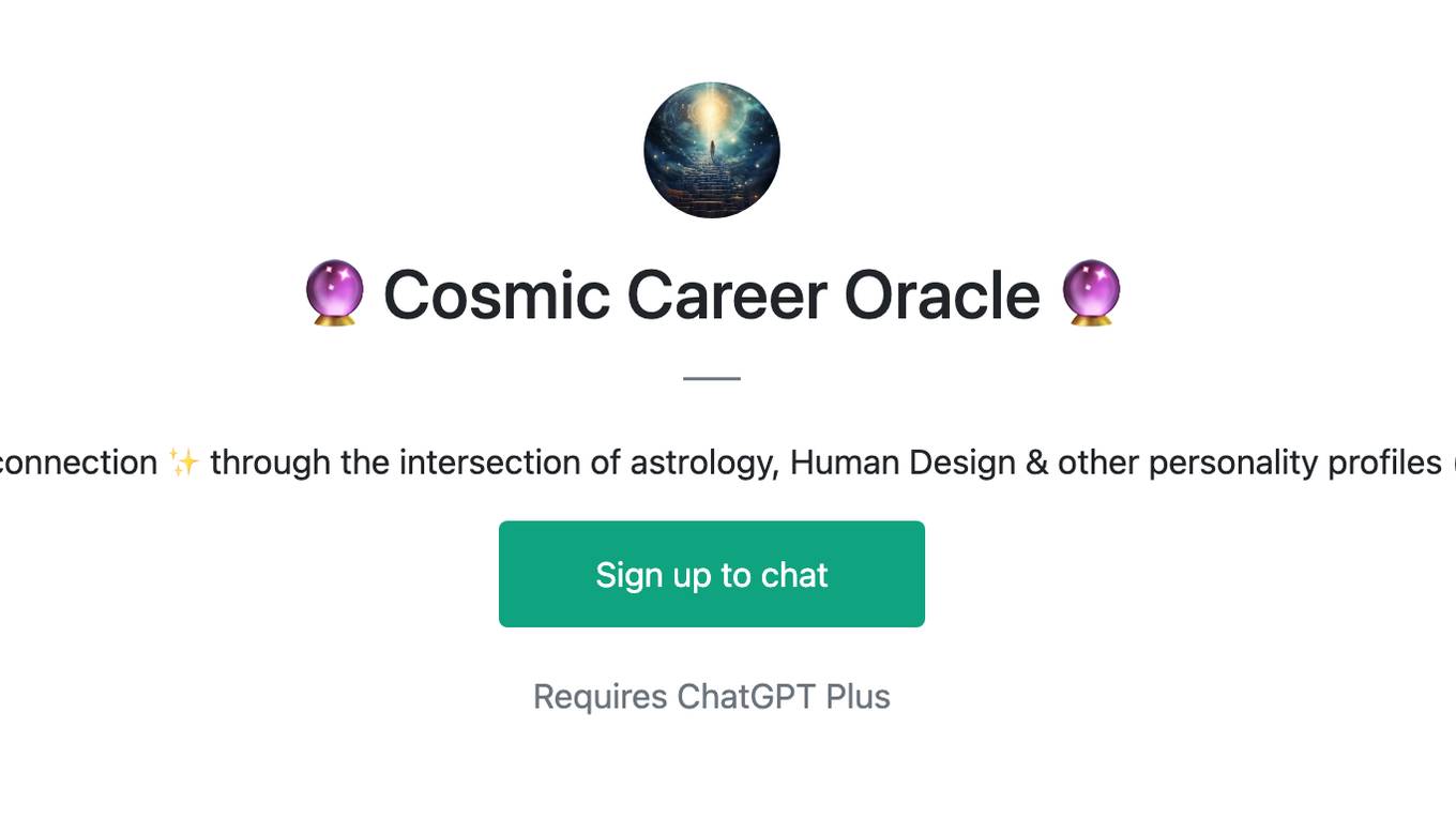 🔮 Cosmic Career Oracle 🔮 Screenshot