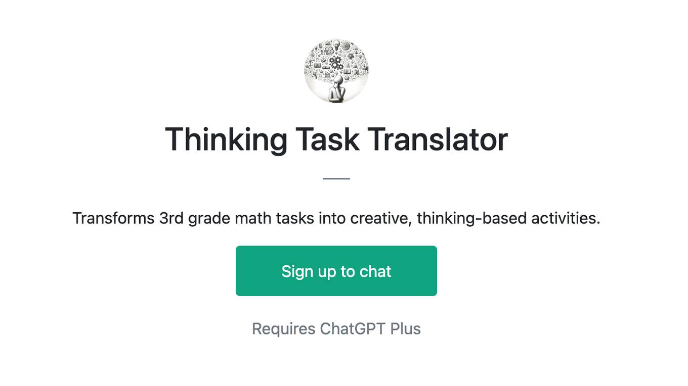 Thinking Task Translator Screenshot